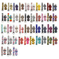 Wristlet and Chapstick Lip Gloss Balm Holder Keychain with Customized Logo Print Alloy Metal Thermal Transfer Printing