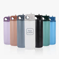 Custom Logo Outdoor Sport 17oz 500ml Stainless Steel Insulated Vacuum Flasks Double Wall Suction Water Bottle with Nozzle Lid