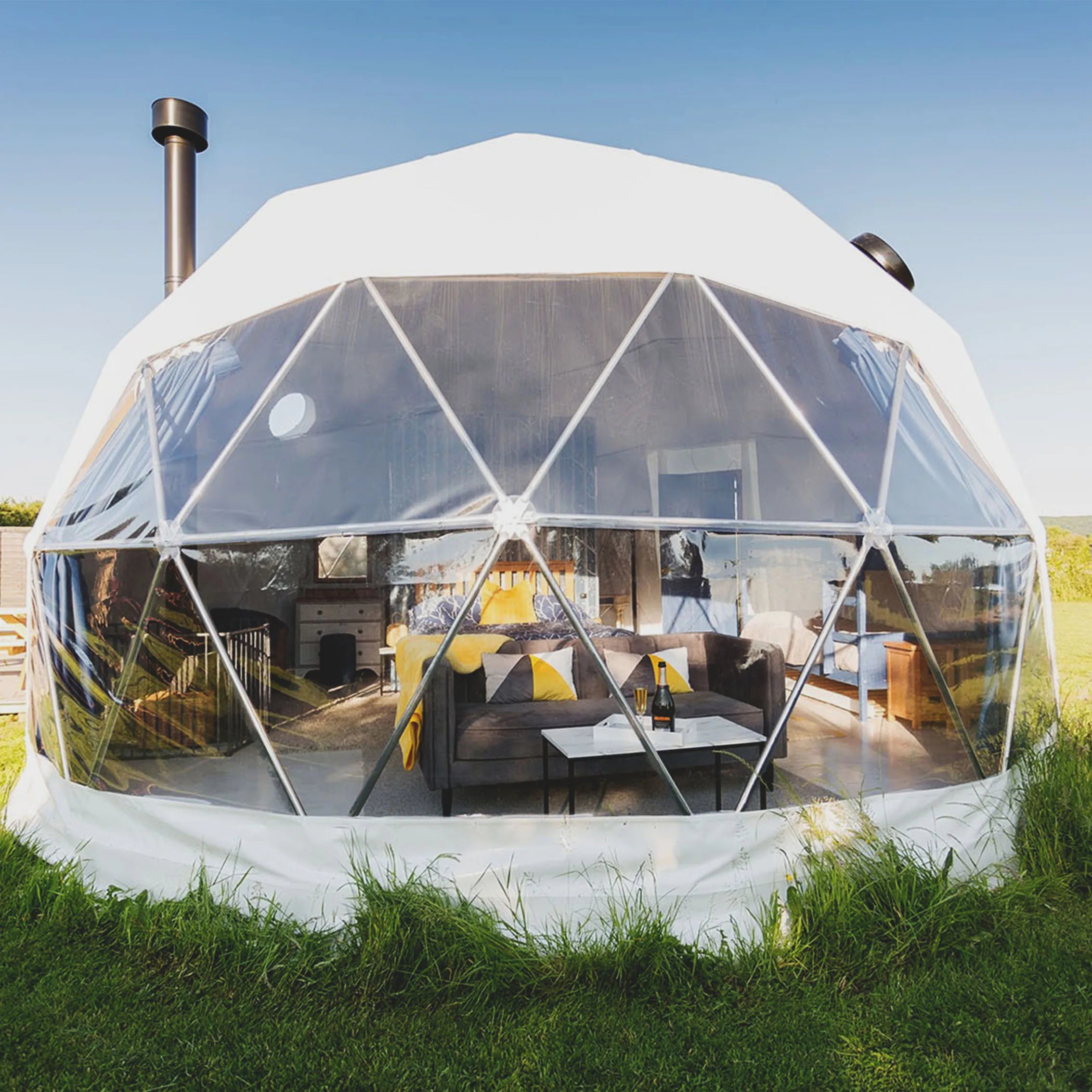 Luxury Outdoor Igloo Dome Tents Commercial Waterproof Glamping Hotel