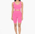 Women's Premium Sport Tank Top Cropped Sleeveless Ribbed Seamless Cropped Tank Top