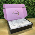 AT PACK Custom Paper Mailing Box Pink Shipping Boxes Biodegradable Folding Paper Gift Box for Clothing