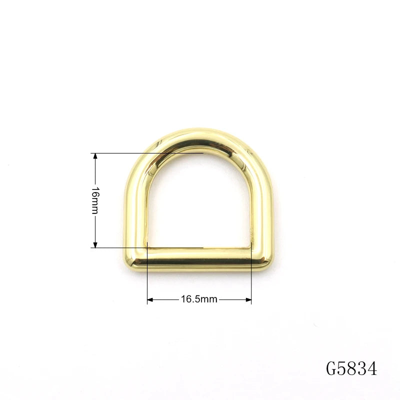 Manufacturer Wholesale Metal Bag Accessories d Ring Buckle Hot Sale 16mm Customized d Ring