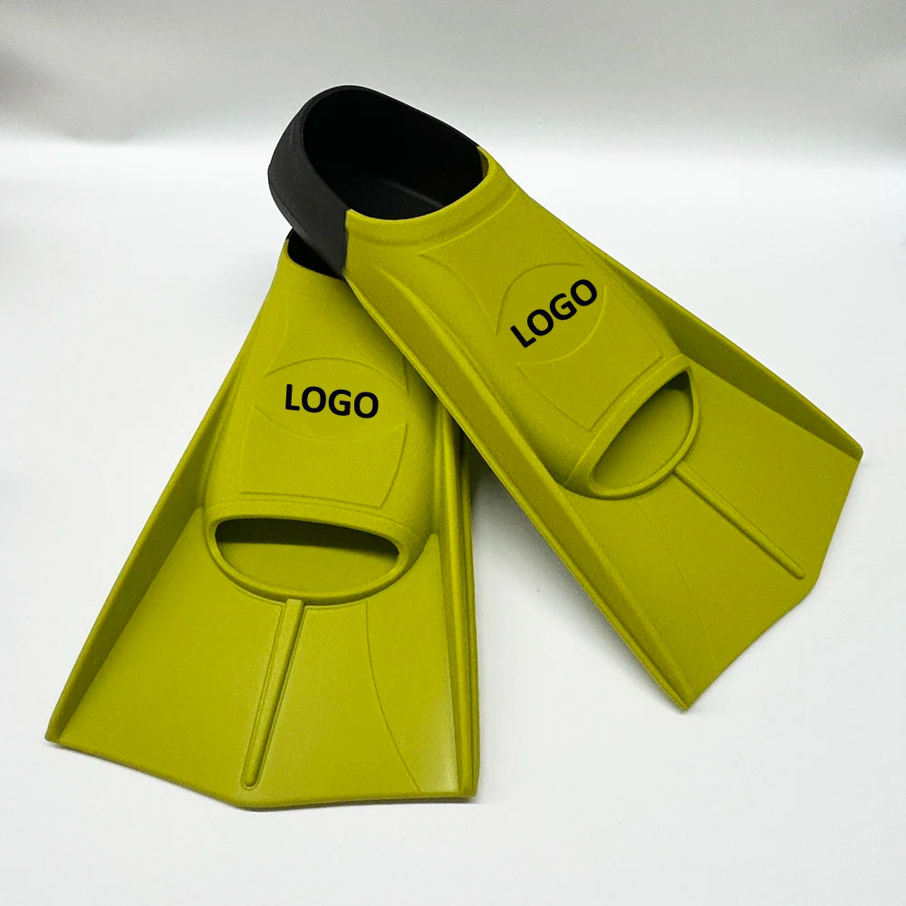2025 Custom Adult Rubber Swim Flippers Free Full Foot Pocket Swimming Fins Silicone Swimming Fins Training for Adults