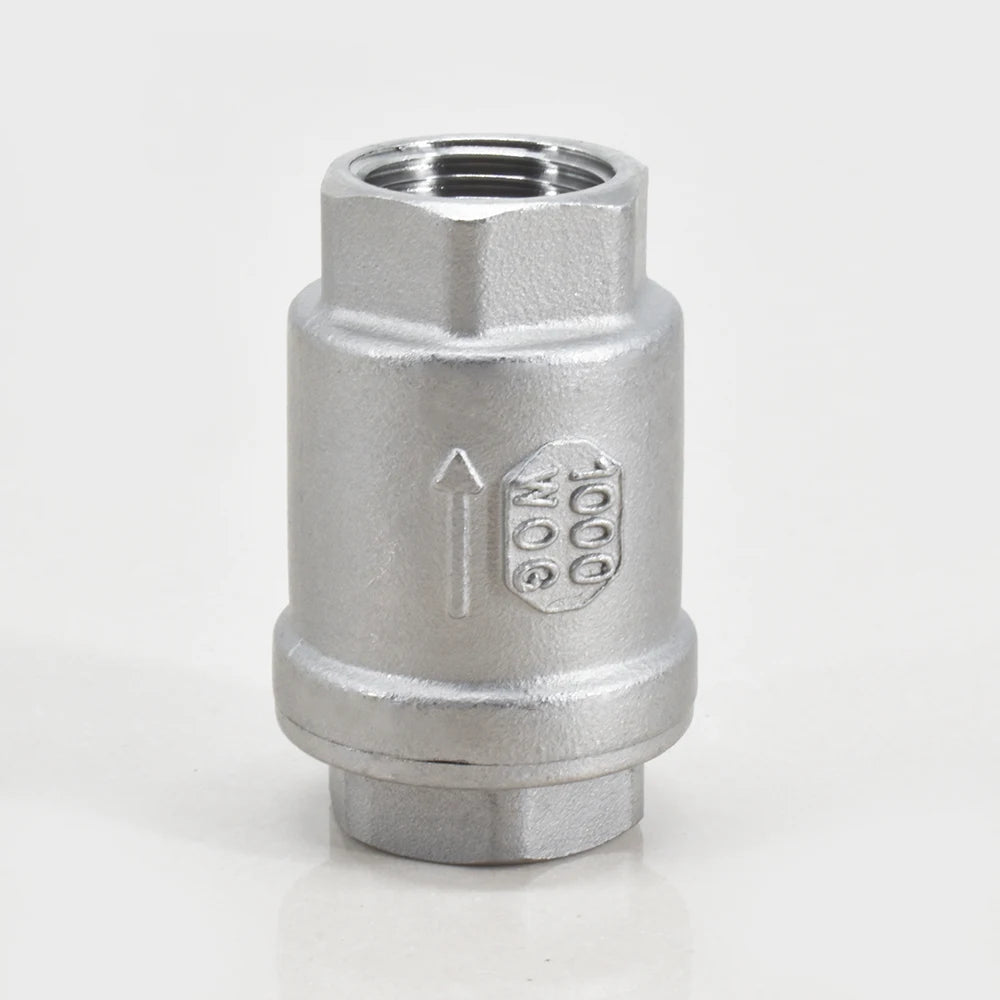 H12W DN15 DN20 DN25 DN32 DN40 DN50 Stainless Steel Air Compressor Spring Loaded Lift Non Return Globe Vertical Ball Check Valve