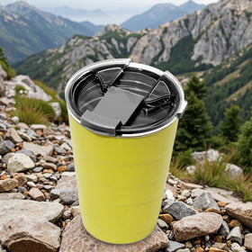 New Style 16oz Portable Stainless Steel Vacuum Insulated Travel Mug Coffee Beer Tumbler Cup with Lid for Home or Office Use