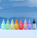 Unique Design 30ml 1oz Lantern Shape Glass Essence Bottle pink Red Orange Blue Green Purple Colored Essential Oil Dropper Bottle