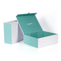 Manufacturer Direct Custom Printed Logo Cardboard Folding Carton Deluxe Black Magnetic Gift Box