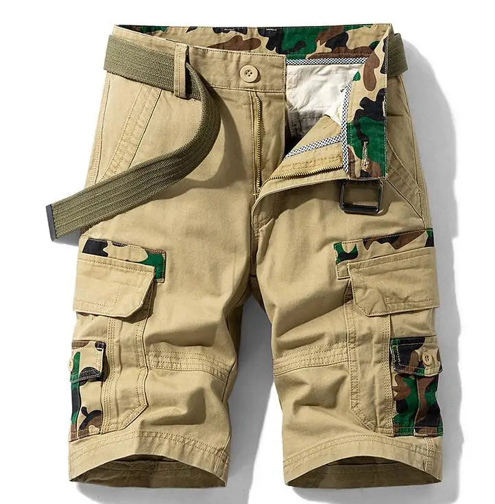 Fashion Mens Cargo Shorts High Street Pants With Big Pockets New Style Sport Casual Short Pant