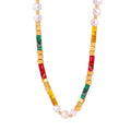 Hot Selling Fashion Trend Beads Stainless Steel Necklaces 18K Gold Plated Metallic Jewelry NecklacesFor Women