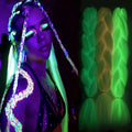 Hot Selling Bulk Stock Festival Party Luminous Glow in the Dark Coloured Glitter for Hair Extensions