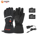 Mens and  Women  Winter Heating Motorcycle Ski Gloves Intelligent Battery Heating Goatskin Custom Touch Screen Warmth