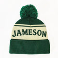 Wholesale Custom Jacquard Design Acrylic Knit Pom Beanie Mens for Football Team