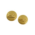 Classic Trendy Fashion Metal Zinc Alloy Eco-Friendly Hand-sewn Shank Buttons with Lace Plating for Garment Use