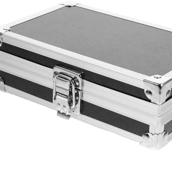 Multipurpose Tool Portable Travel Case Tool Case Organizer Metal Hard Case with Foam Travel First Aid Kit Metal Toolbox