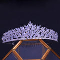 LUOXIN Zircon Gorgeous Crown Luxury Cubic Zirconia Head Crown Bridal Tiaras for Women