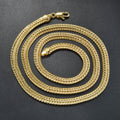 Fashion Copper Italy 750 18k Gold Plated Link Chain Necklace for Women