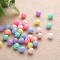 Factory Supply 6mm 8mm Round Plastic Acrylic Bead Candy  Color Round Beads for Jewelry Making DIY Beads Accessories