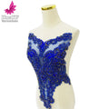 Sexy Fashion Beach Wedding Dress Sheer Bodice Motif Rhinestone Appliques Bridal Gown V Neck Sew-On Robe HY2369