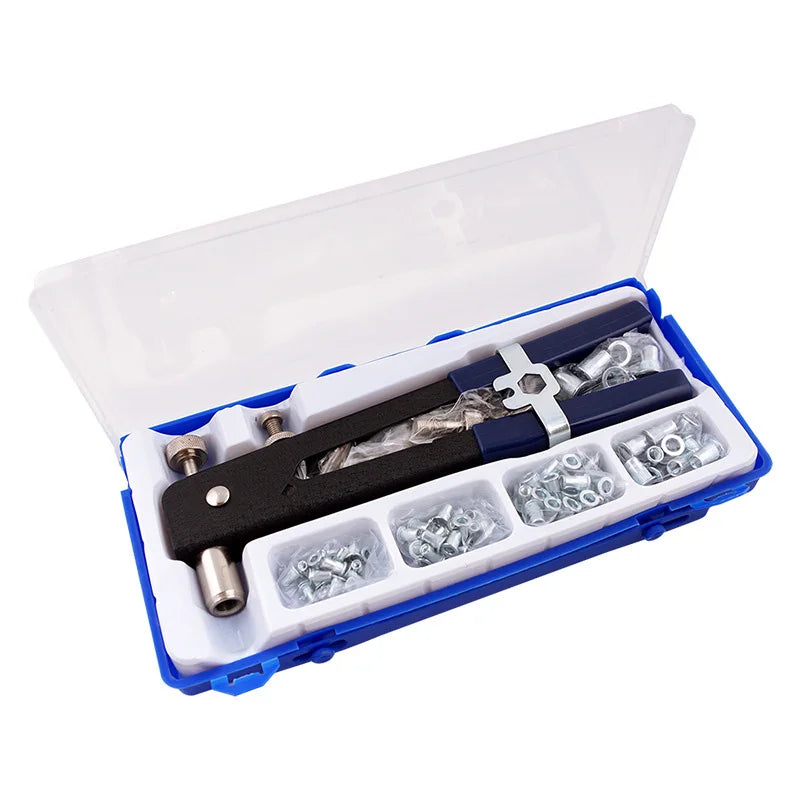 Industrial Grade 86PCS Rivet Nut Tool Kit With M3 M4 M5 M6 M8 Taded Inserts Hand Riveter Wrench Insert OEM Customizable