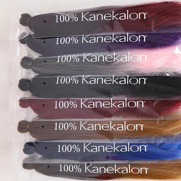 Julianna Wholesale Synthetic Private Label Kaneka Synthetic Braid Hair Extension Pre-Stretched 1X 2X 3X Synthetic Braiding Hair