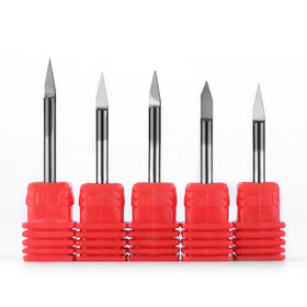 Lanke OEM V Shape Tungsten Carbide Engraving Bit for Metal CNC Processing