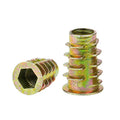 Zinc Alloy Carbon Steel Furniture Connector M4 M5 M6 M8 Threaded Insert Nut Screw Zinc Plated Finish for Mining Application