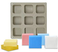 High Temperature Resistance 9 Cavity Square Silicone Cake Molds for Chocolate Cake Candle Soap Mold Baking Mold