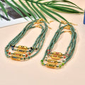 Vintage Gold-Plated Devil's Eye Pendant Necklace Miyuki Seed Beads Handmade Beaded Necklace Jewelry Wholesale