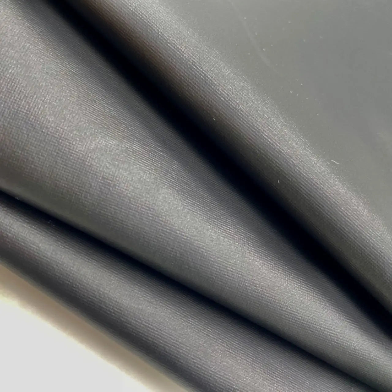 PFAS FREE 4 Ways Stretch Leather Fabric Knitted Bottom Synthetic Leather for Leggings Leather Garment