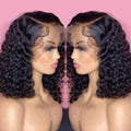 Cheap Kinky Curly Short Bob Wigs Human Hair Lace Front Wigs Raw Brazilian Natural HD Lace Frontal Wigs  for Black Women Vendors