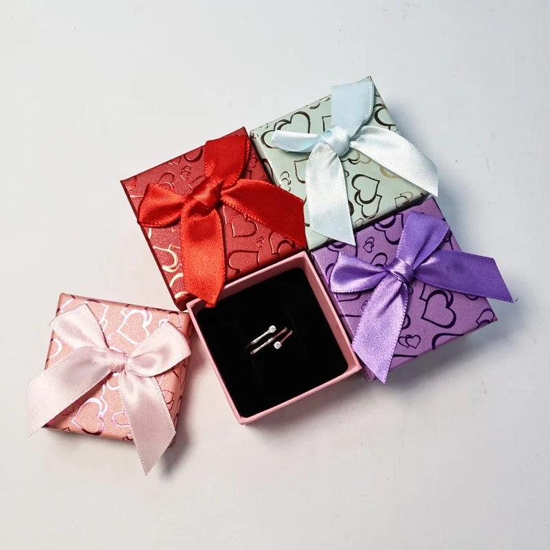 Rectangular Paper Jewelry Storage Box Packaging Jewelry Boxes Pendant Jewelry Box