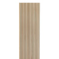 Luxury Wood Veneer Slat Wall Panel With Recycled PET Black Felt Backing Akupanel