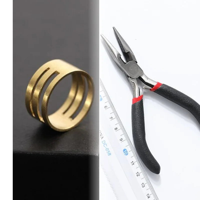 Fashion DIY Ring Hanging ToolsRing Hanging Pliers Stainless Steel Tweezers RingOpening and Closing