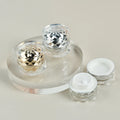 Supplier Customized Acrylic Glitter Jars Cosmetic Container for Eye Cream Lip Balm Storage with Screw Lid Empty 5 Gram Plastic