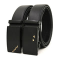 LQbelt New Adjustable Casual Men's Automatic Buckle Belt Male Fashion Business Black PU Leather Belts for Men Wholesale Factory