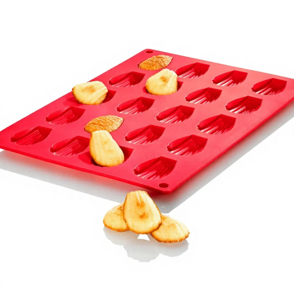 20 Cavity DIY Cookies Mini Madeleine Shell Eco-Friendly Silicone Chocolate Mold Baking Utensils GeQing