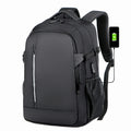 Good Quality PU Film High School Bags Waterproof Laptop Backpack With  USB Charging Port for Man