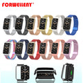 Forwelleny Milanese Metal Strap+Metal Case Comfortable Bracelet Wristband Replacement Xiaomi Mi Band 7 Pro Correa Shell