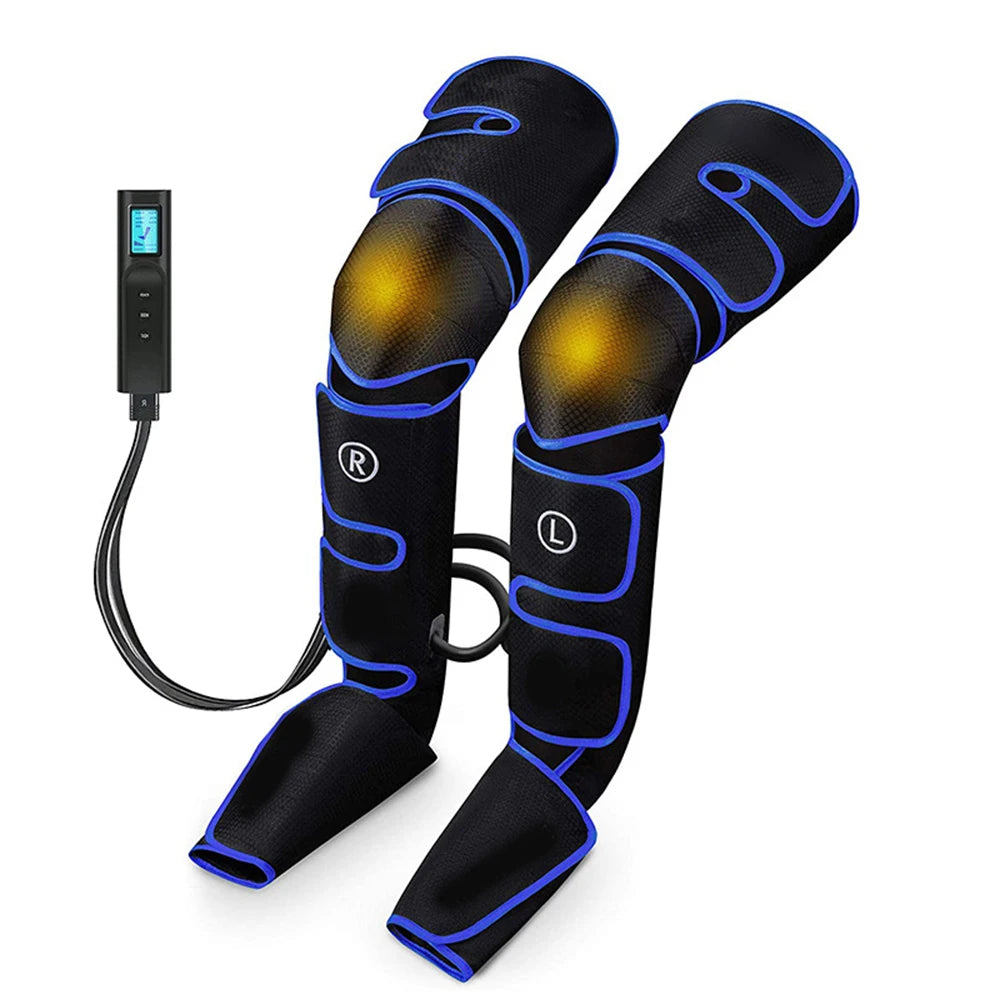 Air Compression Recovery Boots with 6 Modes for  Leg Muscle Relax Release Relieves Foot Fatigue Heated Leg Massager