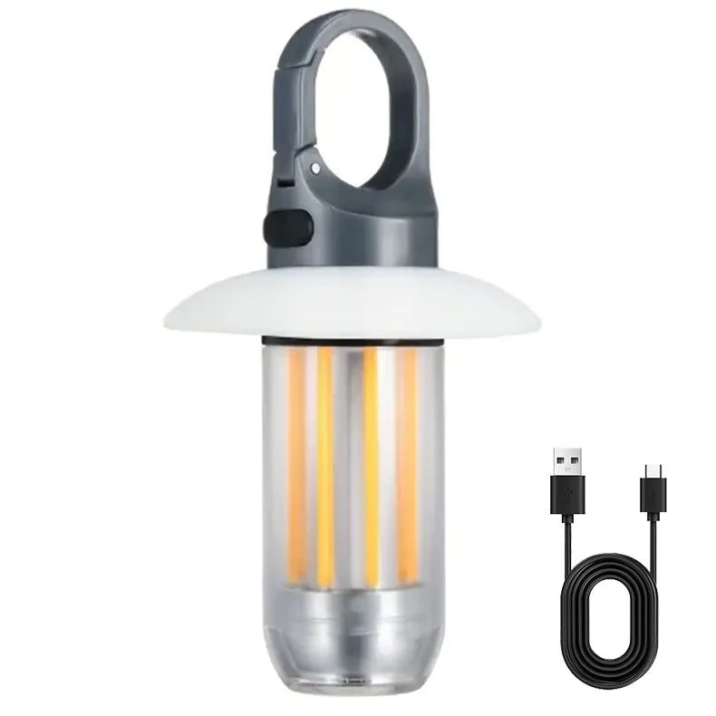 New Super Bright Portable 600mAh Battery  Waterproof  Lights Usb Rechargeable  Camping Light Tent Lighting LED Camping Lantern