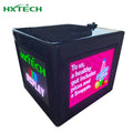 HXTECH GPS Meal Delivery Box with LED Display Panel Screen for Advertising