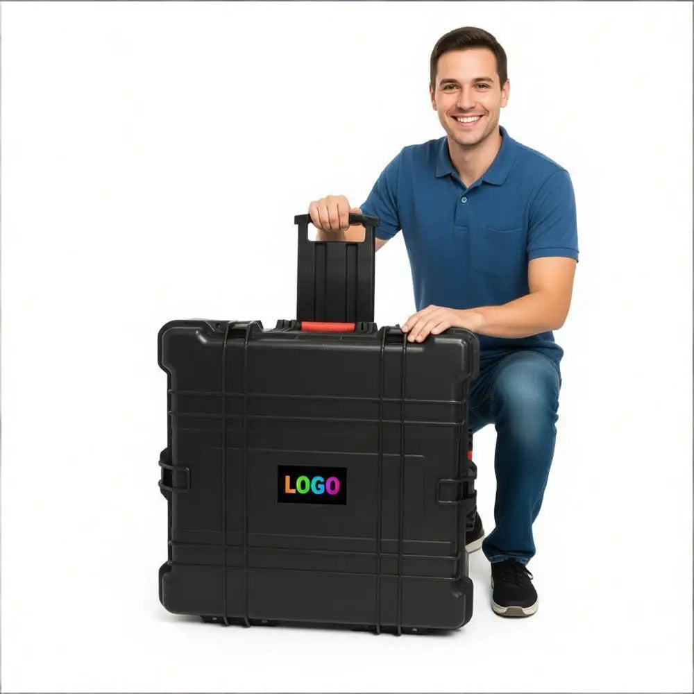 Big Hard Case for Microphone DronesEquipment Portable Storage Case Hard Box Pre-cut Tear-off Foam Anti-fall Tool Safety Box