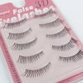 Abestyou 3D Faux Mink 10mm Transparent Clear Band  Eyelashes Soft Eye Lashes Reusable Makeup Short Lashes Extension Beauty
