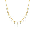 Fashion Jewelry 925 Sterling Silver Colorful Zircon Pendant Necklace Jewelry Luxury 18K Gold Plated Chain Necklace for Women