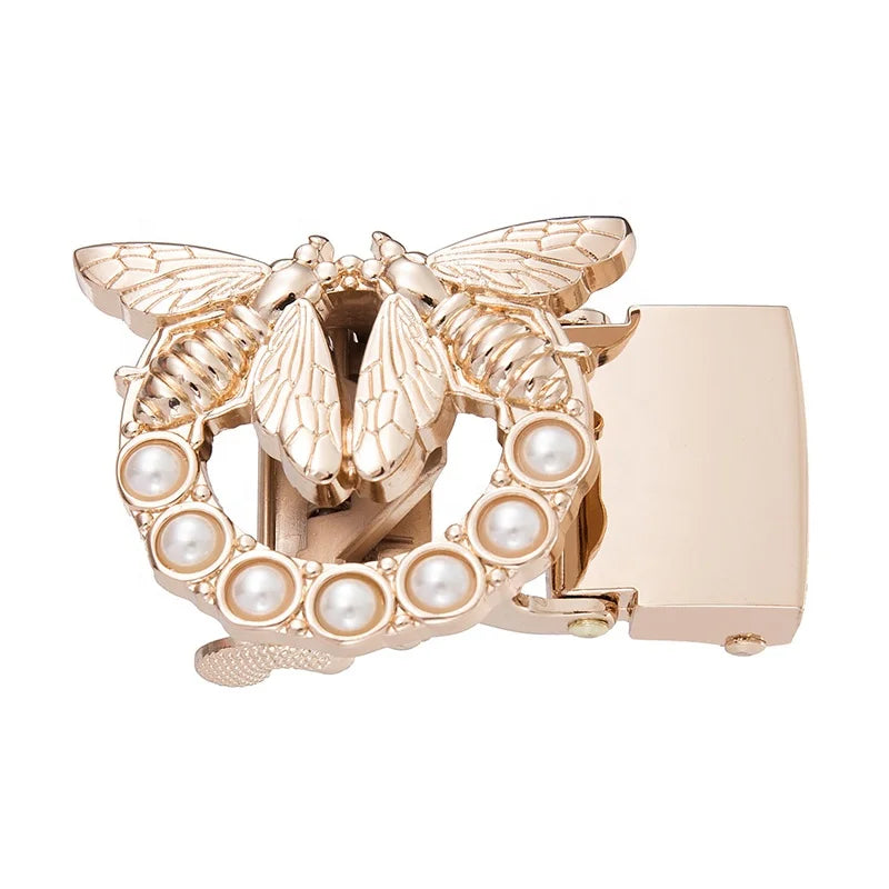 Fashion Accessories Alloy Metal Women's Belt Buckle With 3D Bee Design