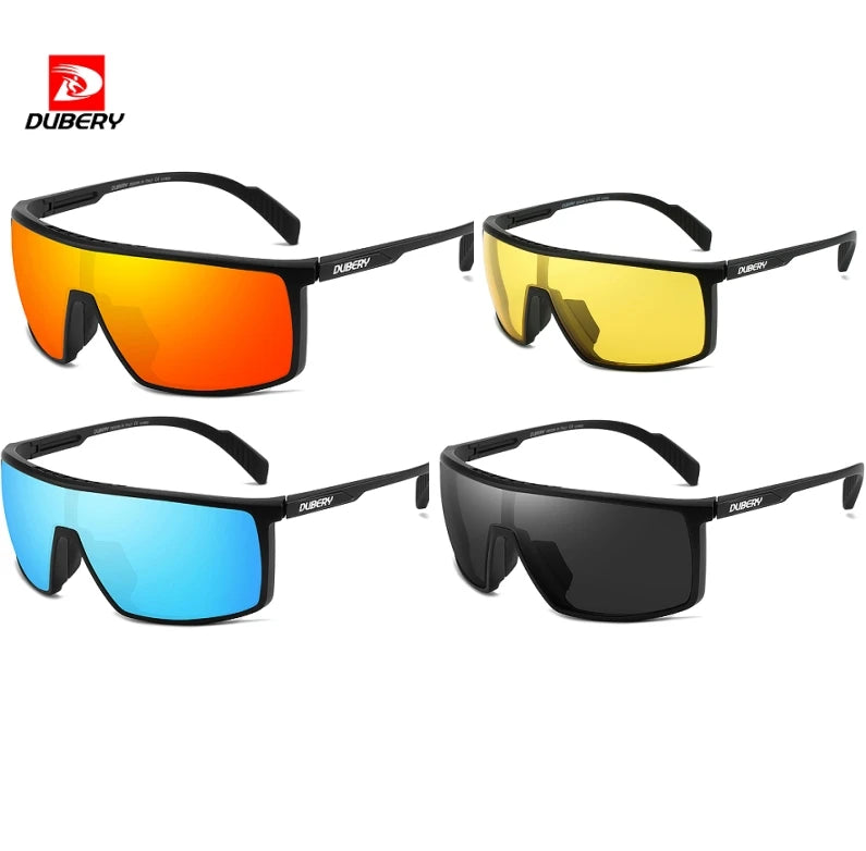 DUBERY OFFICIAL Wholesale  Windproof Shade Sunglasses Oversized Fashion Sunglasses 2026  Cycling Sports Sunglasses  for Men D606