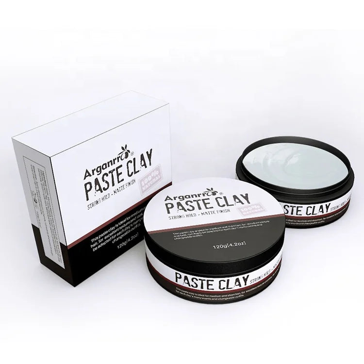 ARGANRRO Water-based Clay Smooth Matte Finish Strong  Hold Hair Clay Improve Texture and Thickness