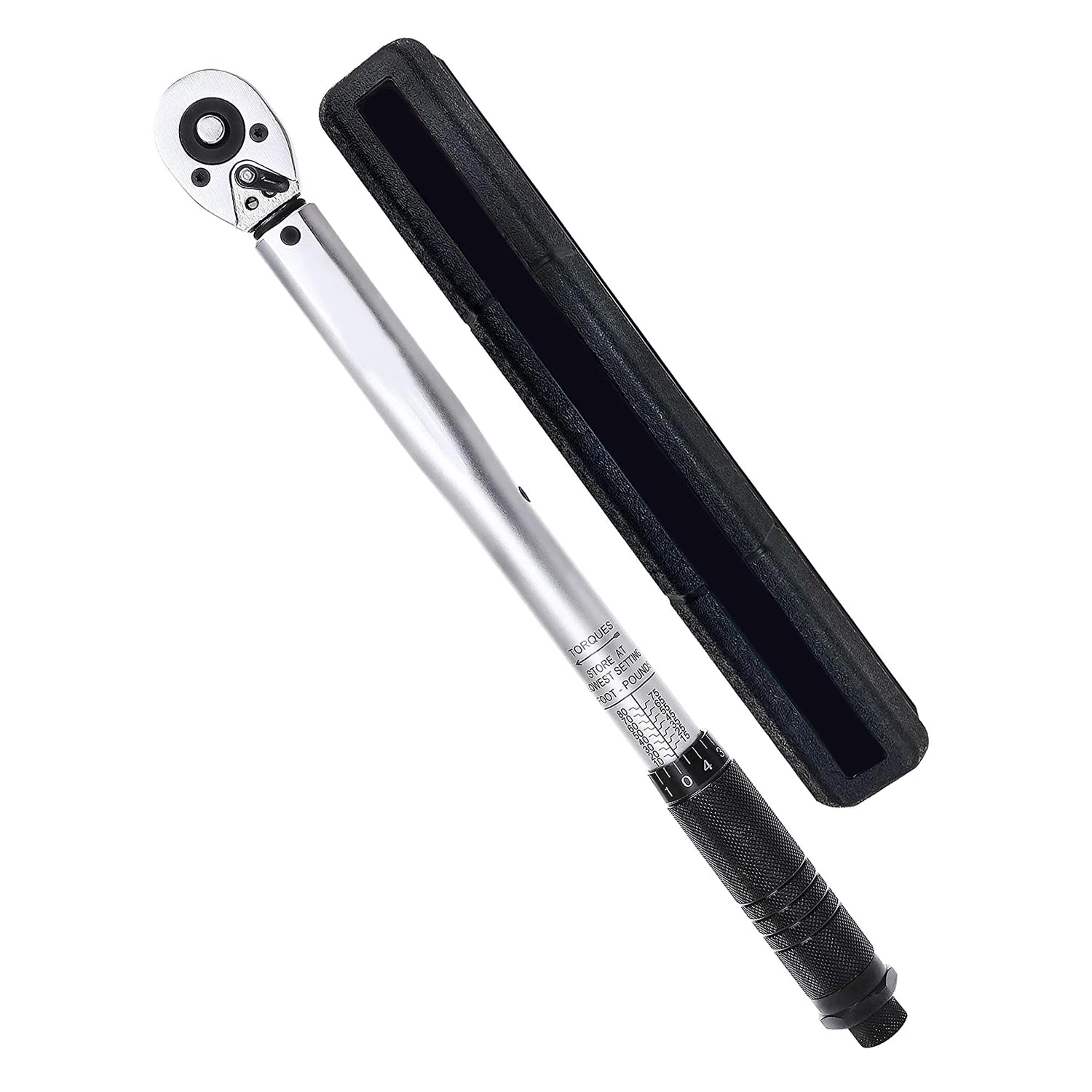 YUHANG 3/8 Inch Drive Click Torque Wrench Customizable OEM DIY Grade Carbon Steel 10-80 Ft.-lb. to 13.6-108.5 Nm