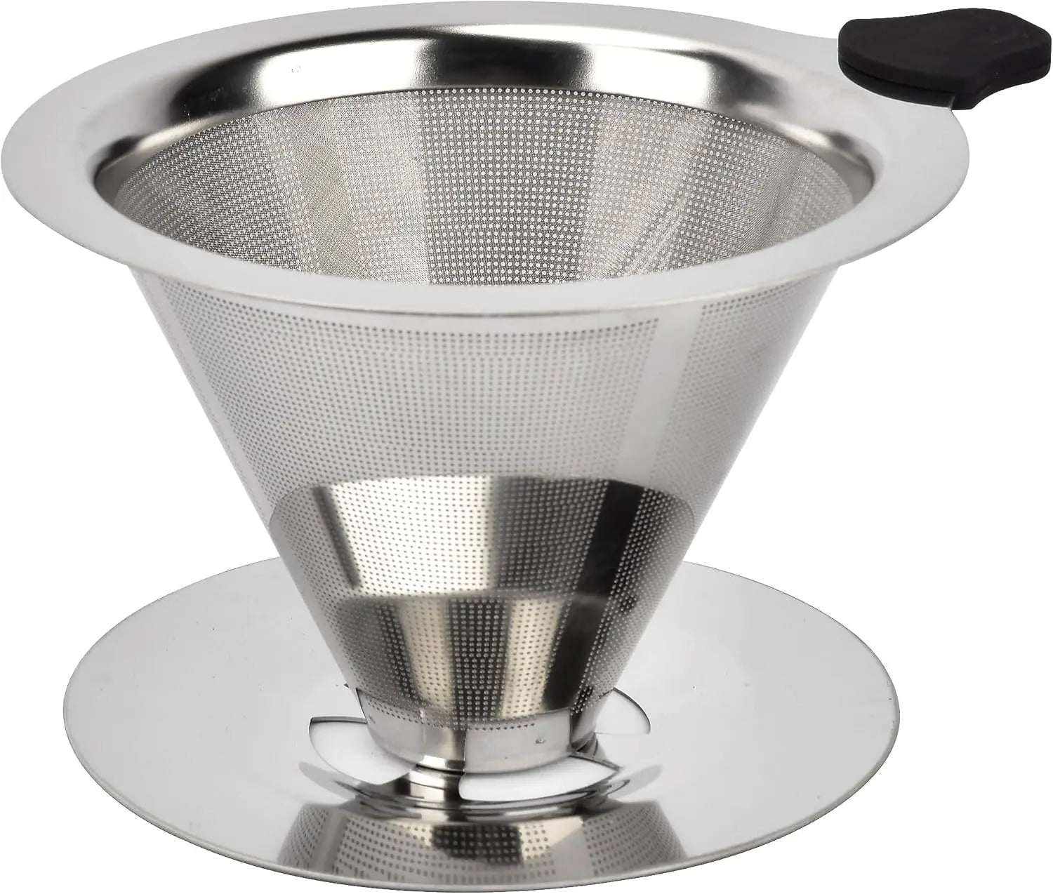 Metal American Style Coffee Strainer Reusable Cone Coffee Filter 200mL Capacity