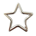 Custom Laser Engrave in All Regular Colors Instant Shipping Aluminum Alloy Promotional Keychain Star Carabiner Keychain